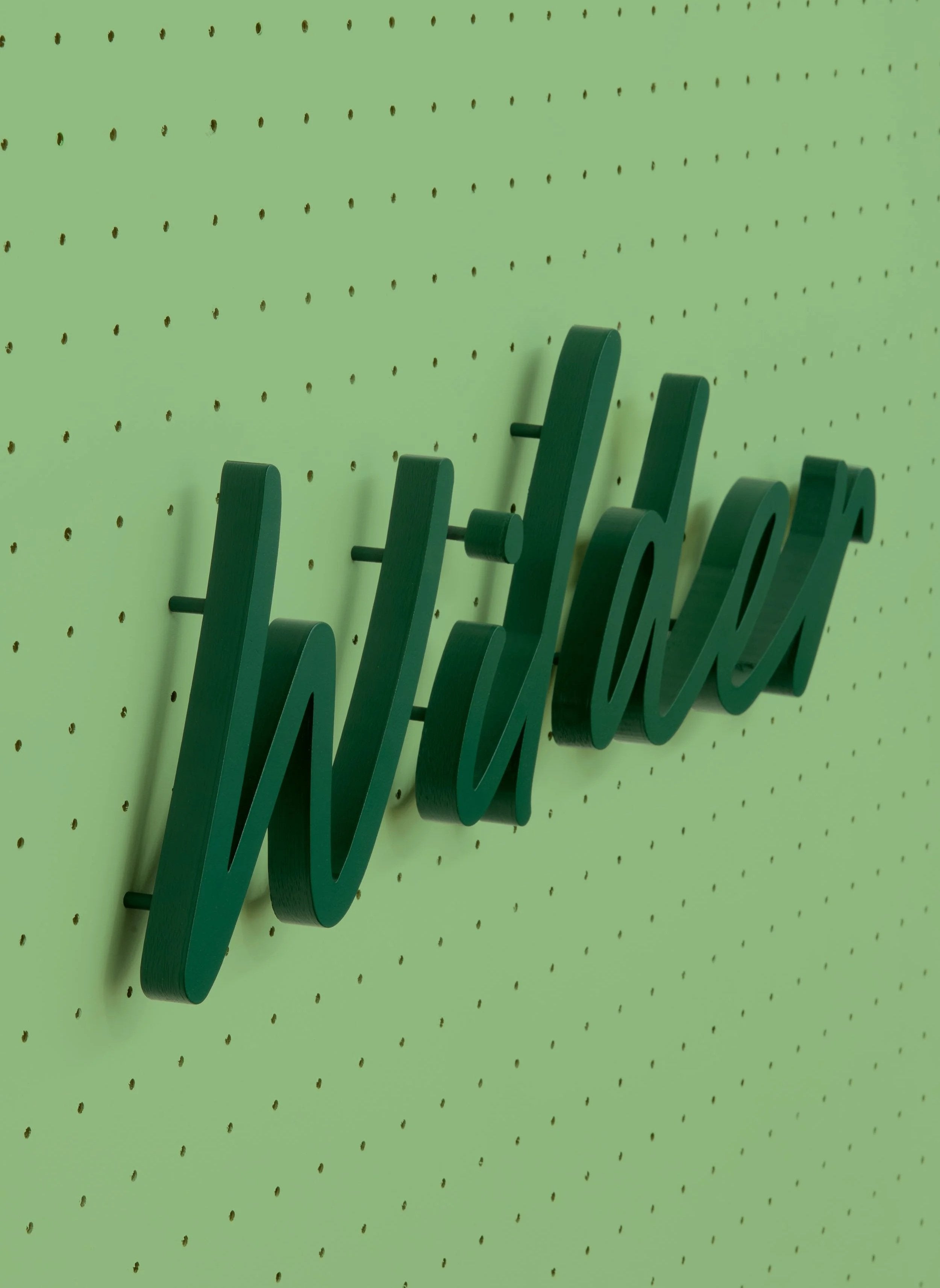 3D Printed Pin-Fixed Letters